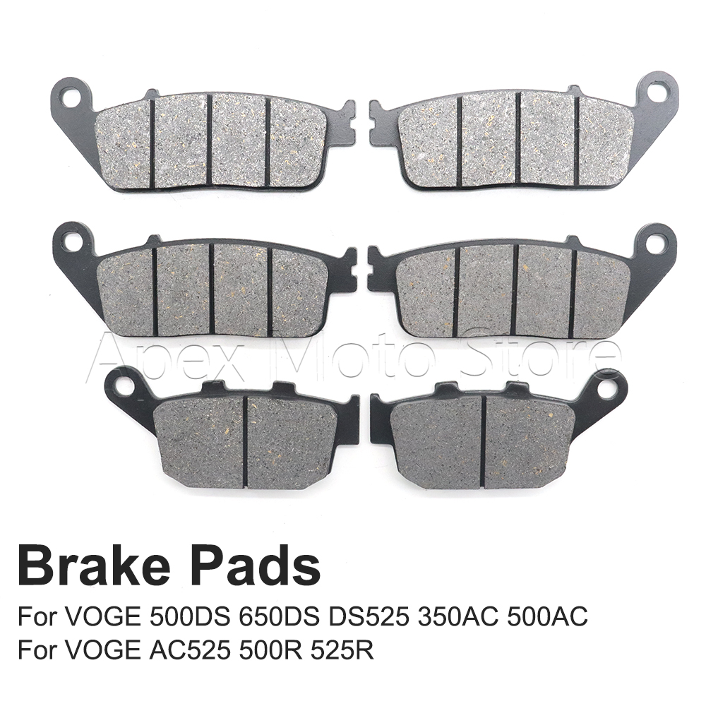Motorcycle Brake Pads - Voor- en achterremblokken voor VOGE 500DS