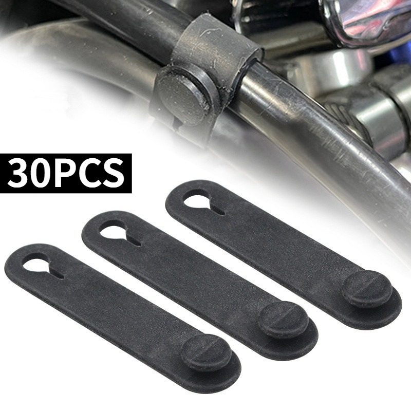 Brake Line Motorcycle - 30/60 stuks motorfiets rubberen frame bevestigingskabel,