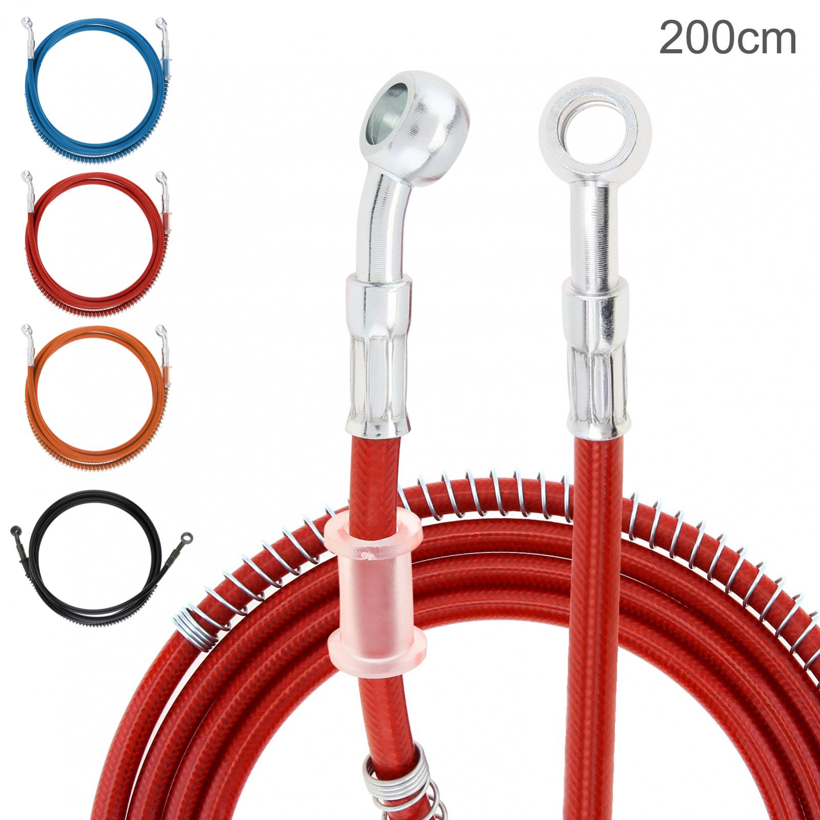 Brake Line Motorcycle - 200 cm motorfiets crossmotor gevlochten remslang