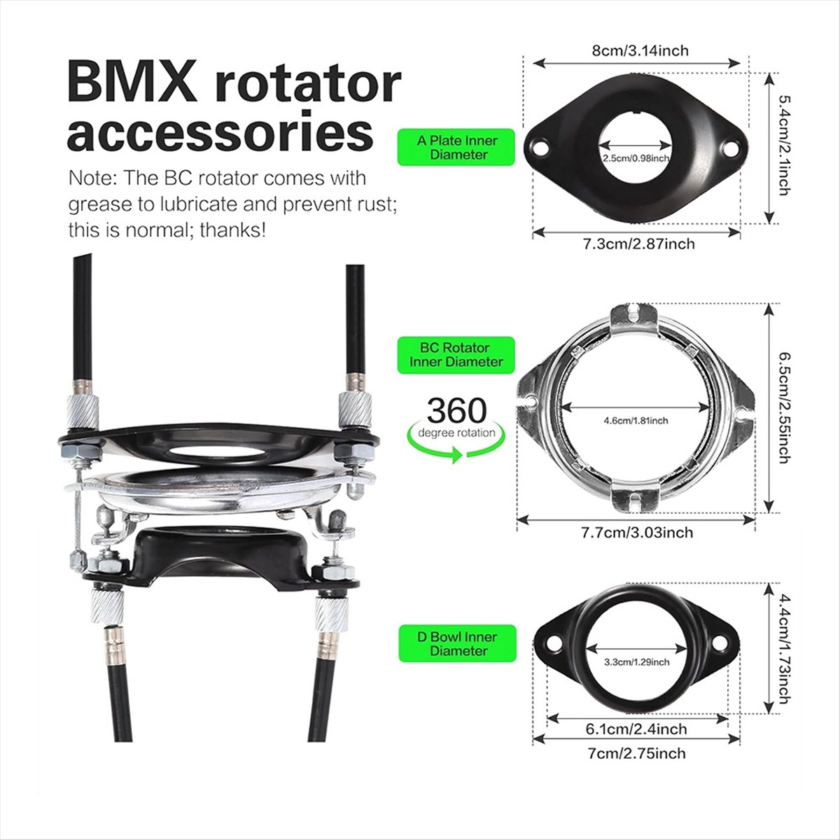 A61P Bike Gyro Remkabels Voor  - Brake Rotor recensie en prijs